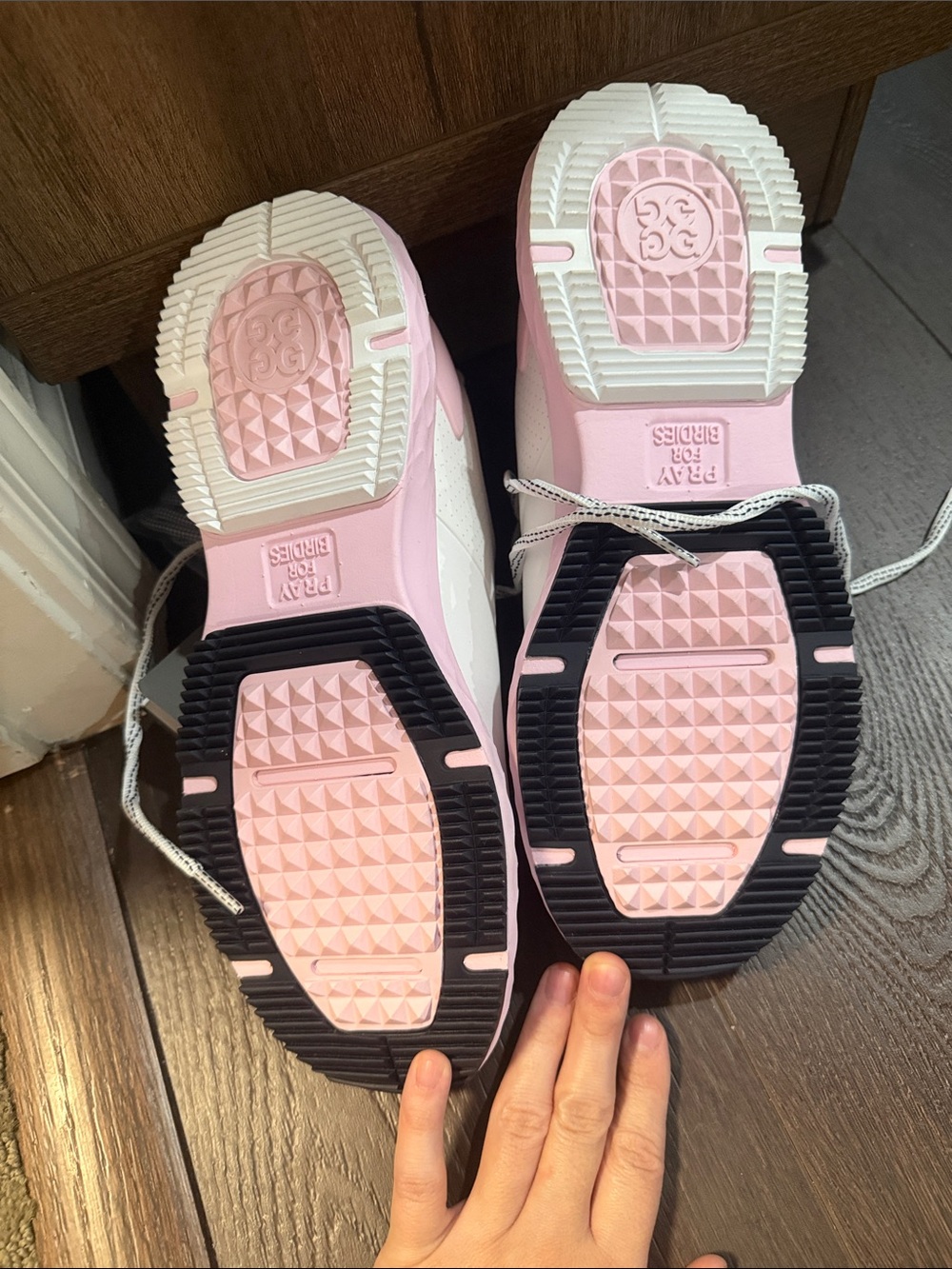 G Fore Women's Athletic Golf Shoes - Pink and White - Picture 4 of 5